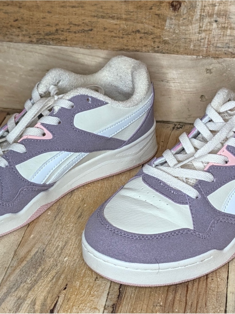 Reebok White and Lavender Athletic Sneakers - Lightweight Comfort